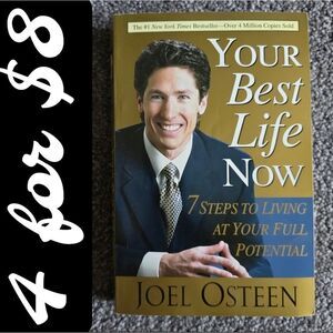 Your Best Life Now Joel Osteen Book Positive Mindset Self-Help Softcover
